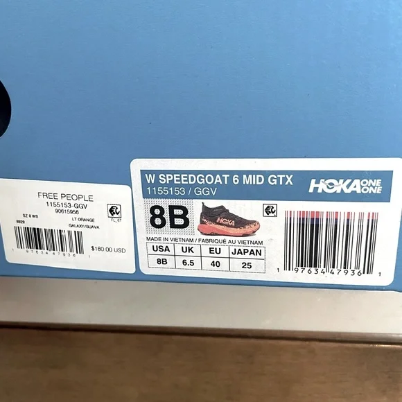 Hoka Brown and Orange Athletic Shoes - Picture 10 of 10